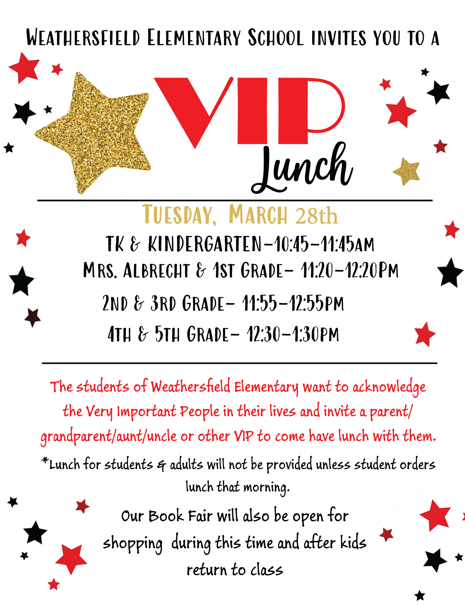  PTA VIP Lunch